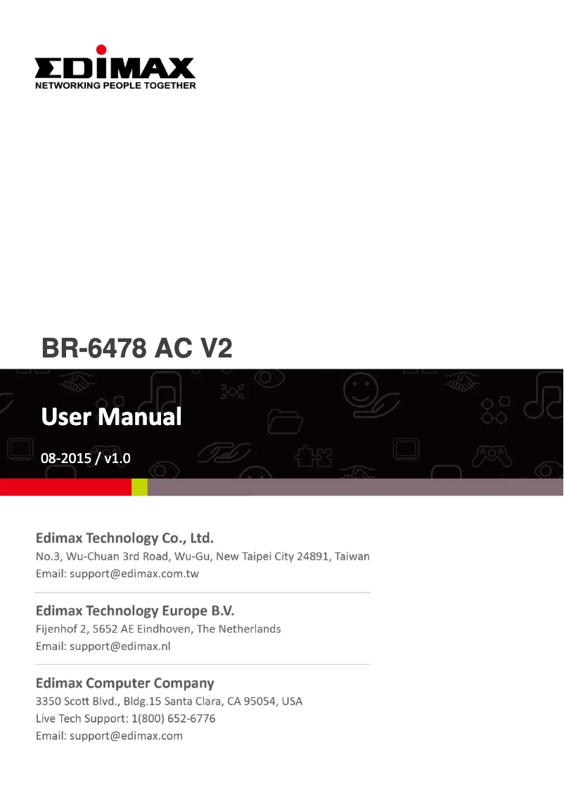 Page n°1 - Manuel utilisateur Edimax BR-6478AC