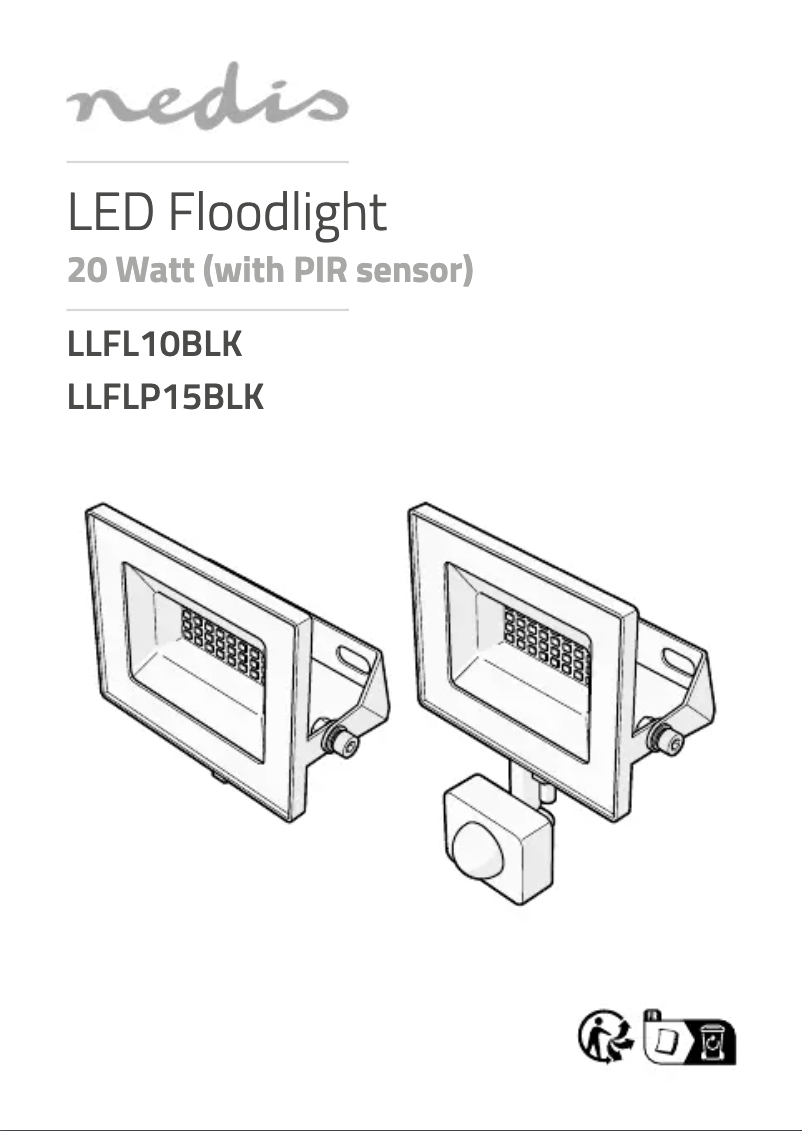 Page 1 de la notice Manuel utilisateur Nedis LLFL10BLK