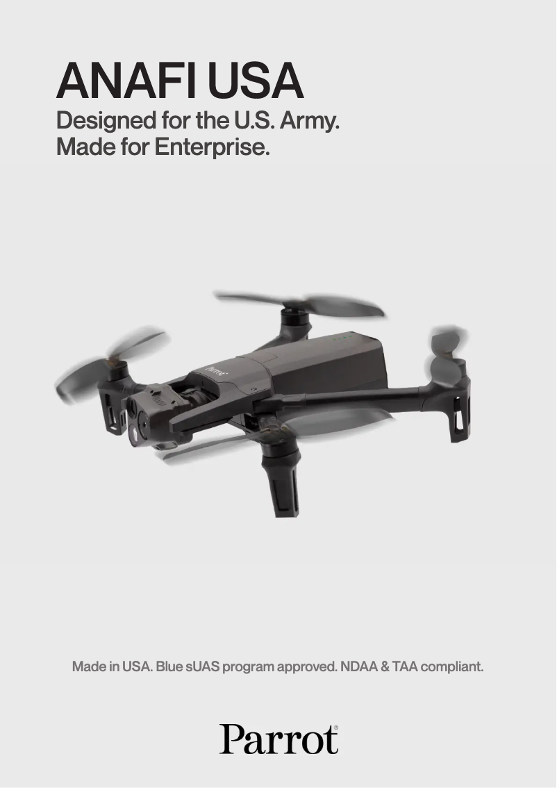 Page n°1 - Fiche technique Parrot Anafi USA