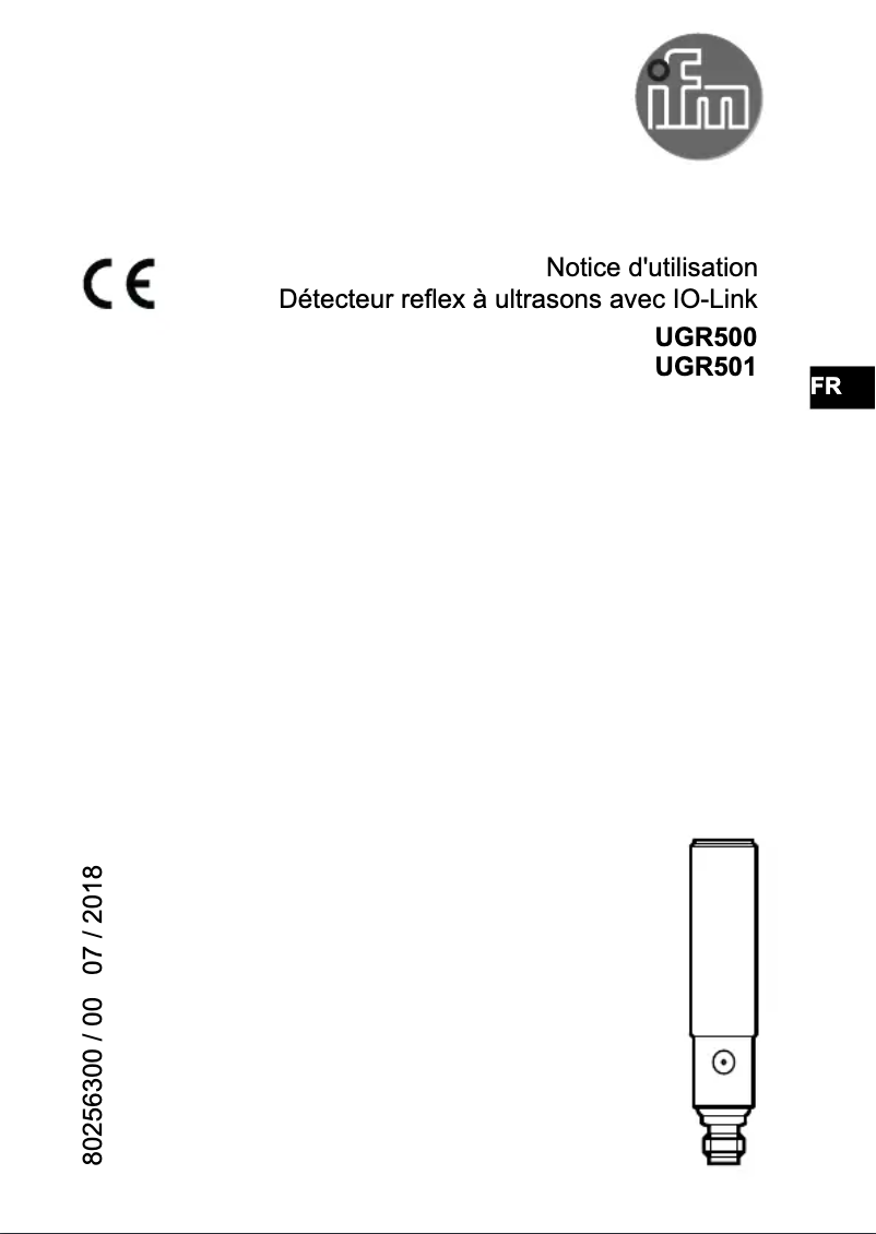 Image de la première page du manuel de l'appareil UGR500