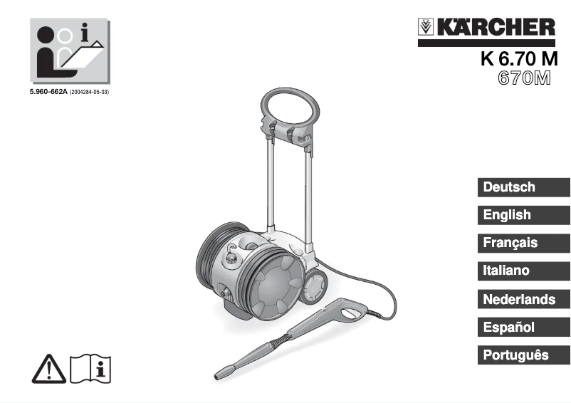 Page 1 de la notice Manuel utilisateur Kärcher K 6.70 M