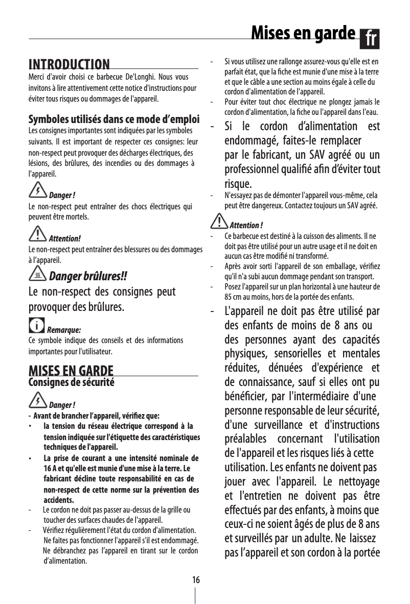 Image de la première page du manuel de l'appareil BQ80