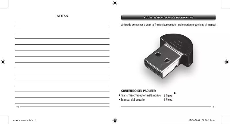 Page 1 de la notice Manuel utilisateur Perfect Choice PC-217169