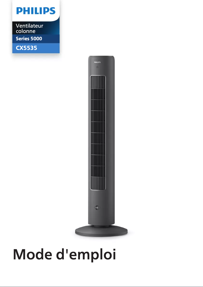 Page 1 de la notice Manuel utilisateur Philips 5000 series CX5535