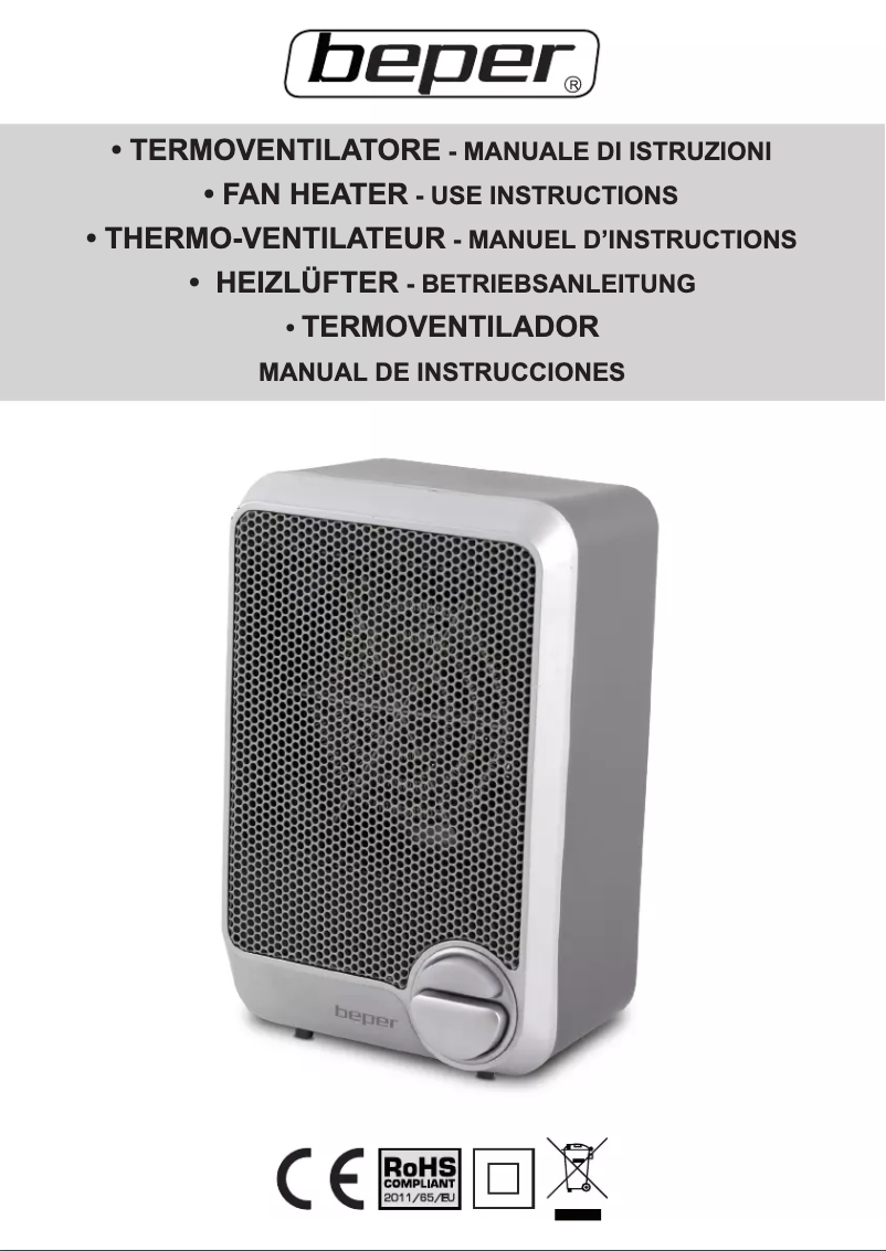 Page 1 de la notice Manuel utilisateur Beper RI.085