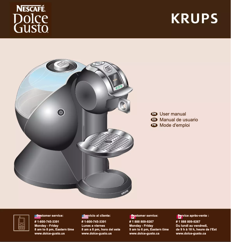 Image de la première page du manuel de l'appareil Nescafé Dolce Gusto Creativa