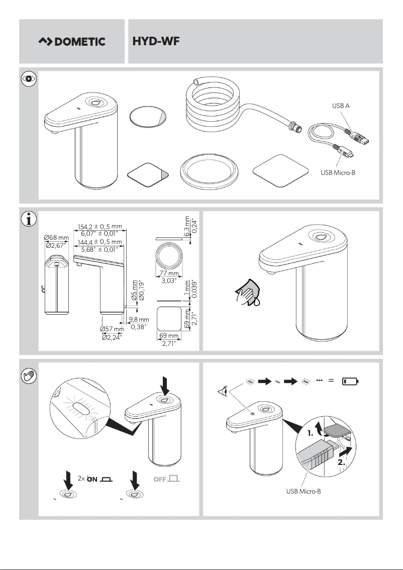 Página 1 del manual Manual de usuario Dometic GO Hydration