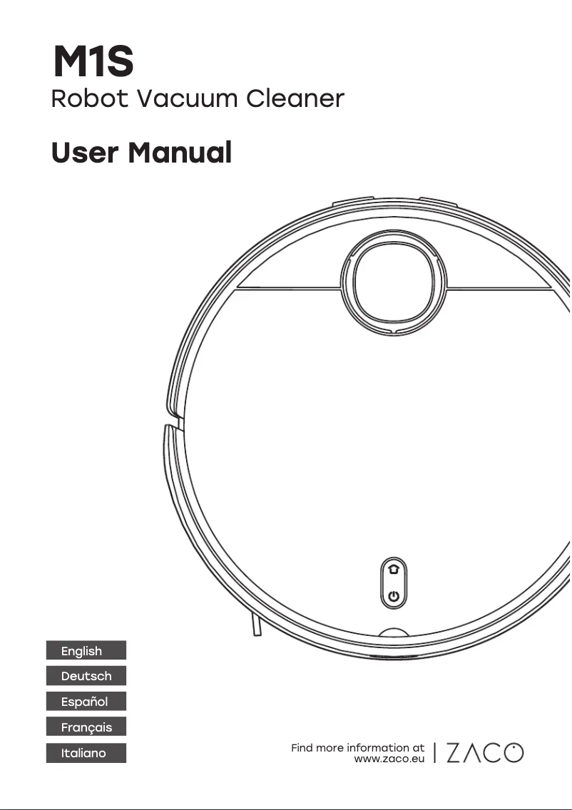 Page 1 de la notice Manuel utilisateur Zaco M1S