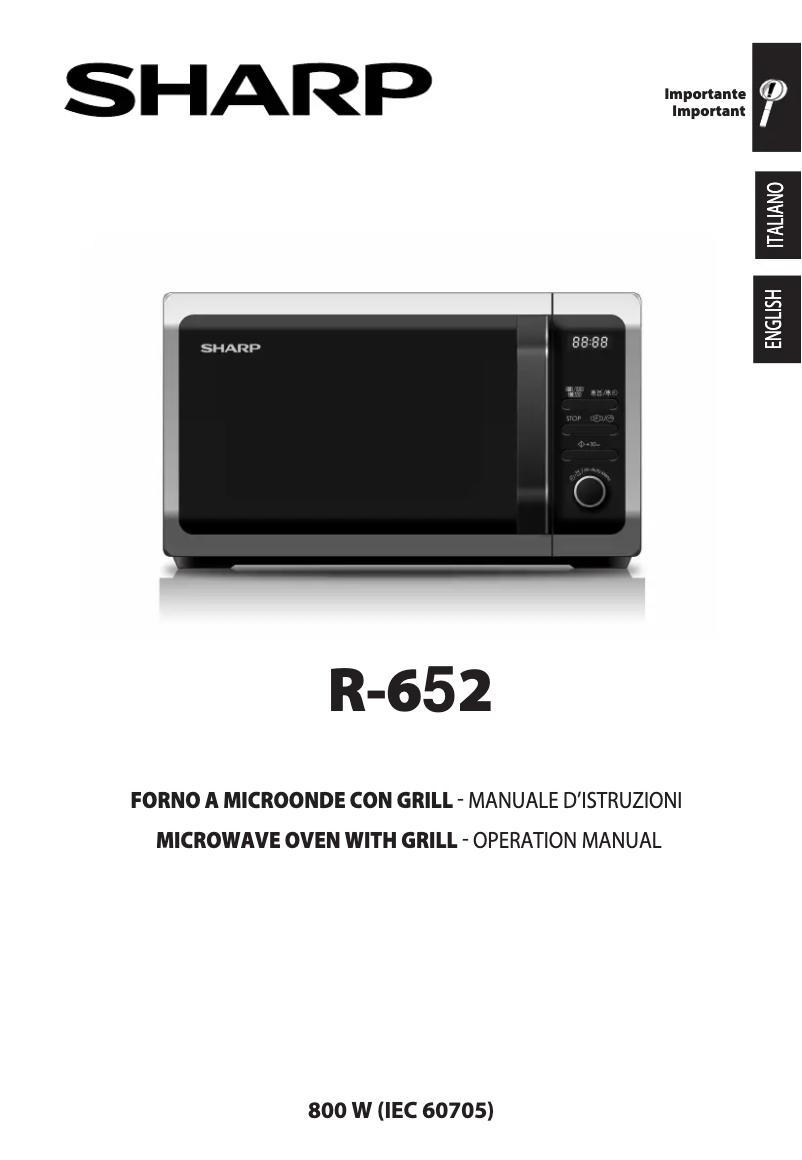 Page n°1 - Manuel utilisateur Sharp R-652