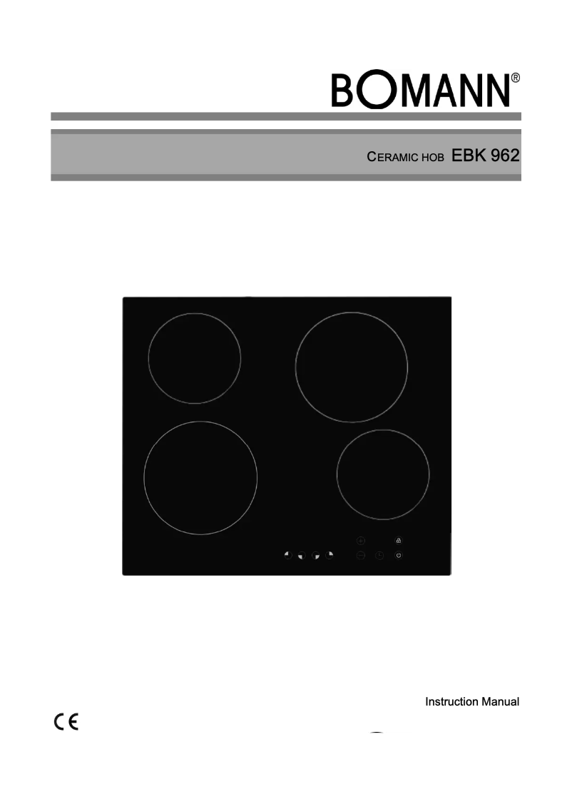 Image de la première page du manuel de l'appareil EBK 962