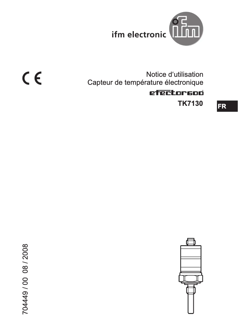 Image de la première page du manuel de l'appareil TK7130