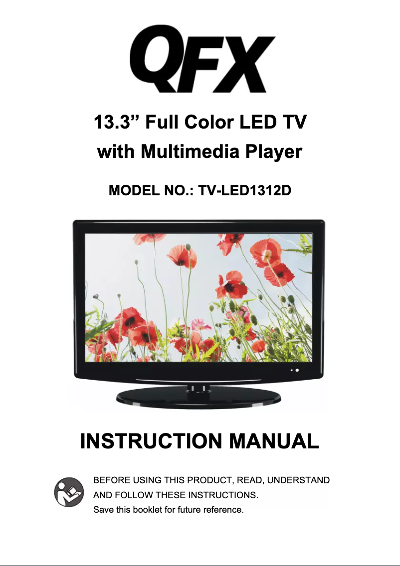 Image de la première page du manuel de l'appareil TV-LED1312D