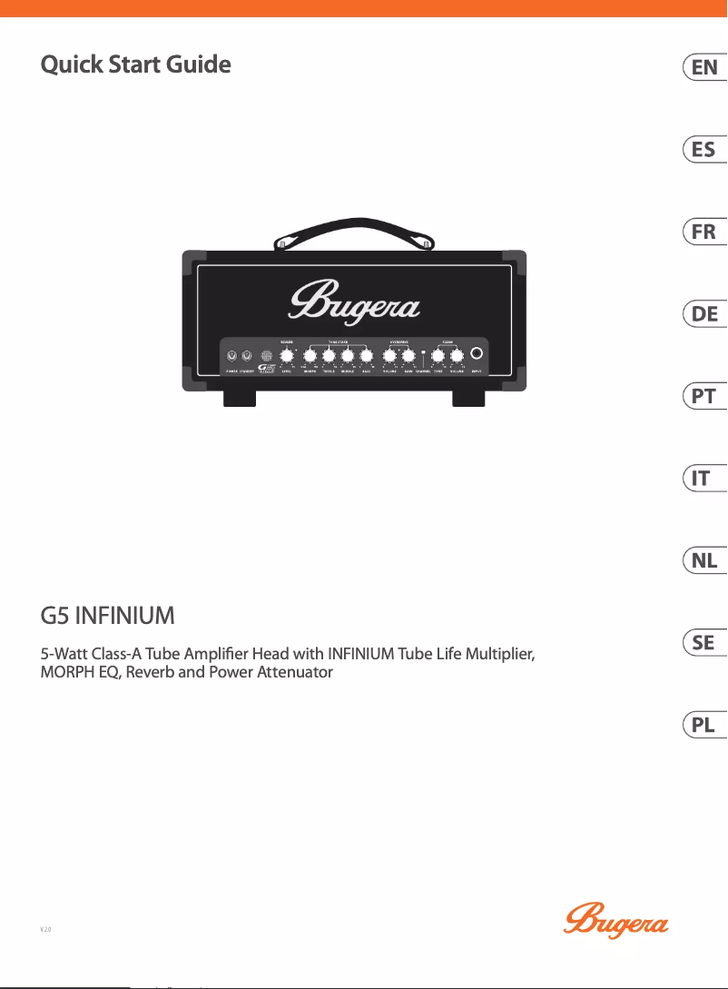 Page n°1 - Guide de démarrage rapide Bugera G5 Infinium