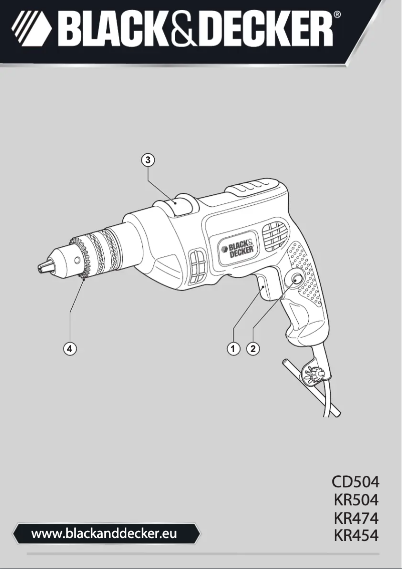 Page n°1 - Manuel utilisateur Black & Decker KR454