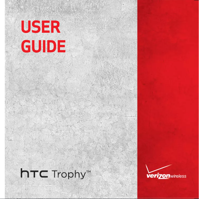 Page 1 de la notice Manuel utilisateur HTC Trophy