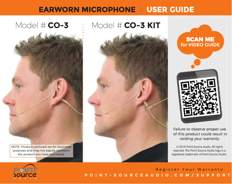 Página 1 del manual Manual de usuario Point Source Audio CO-3-Kit