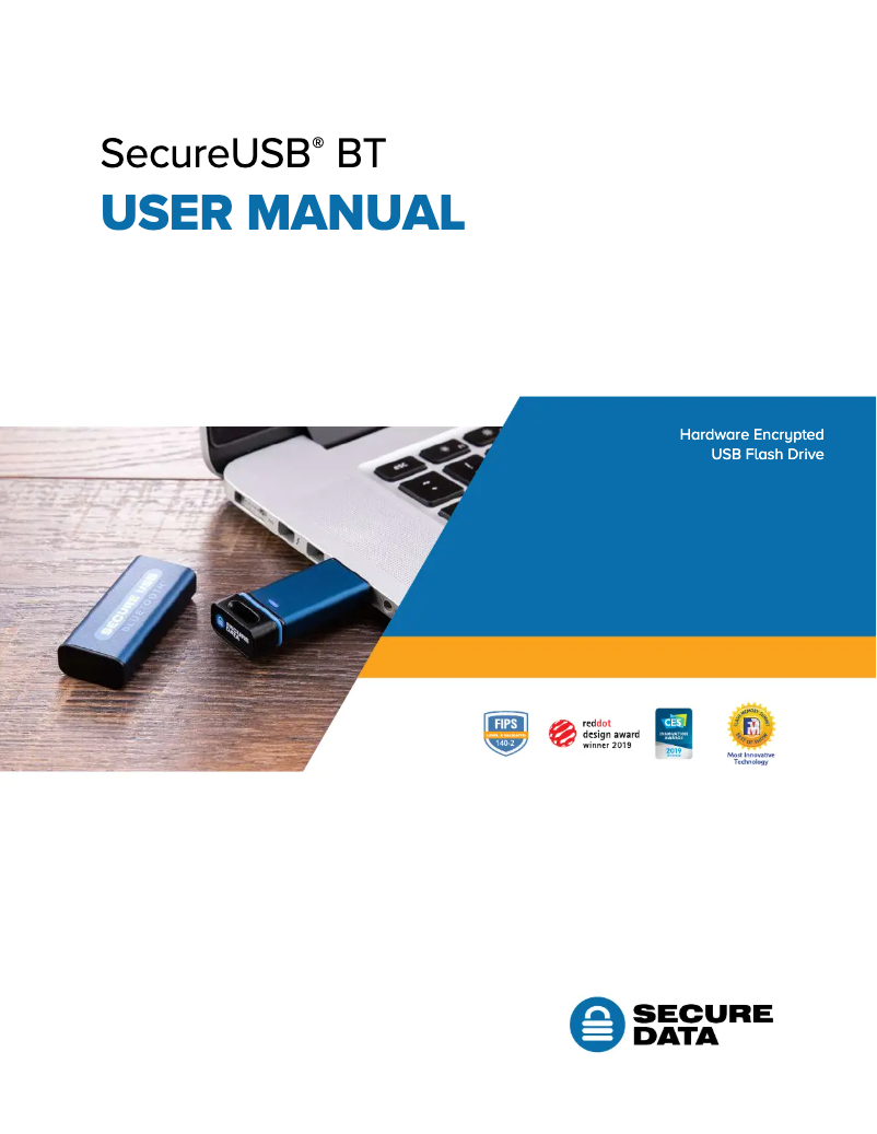 Page n°1 - Manuel utilisateur SecureData SecureUSB BT
