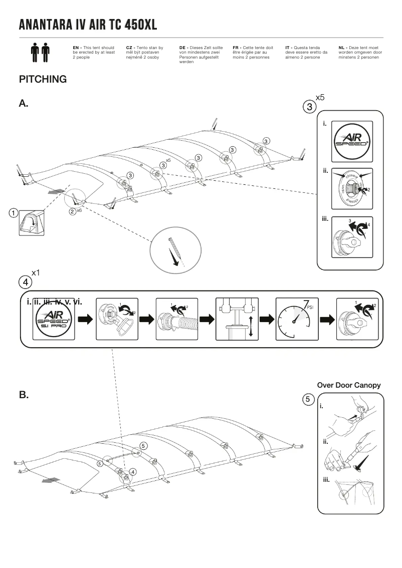 Imagen de la primera página del manual del dispositivo Anantara IV Air TC 450XL