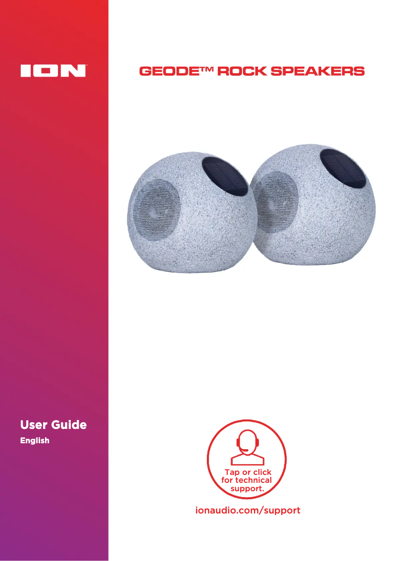 Page n°1 - Manuel utilisateur ION Geode