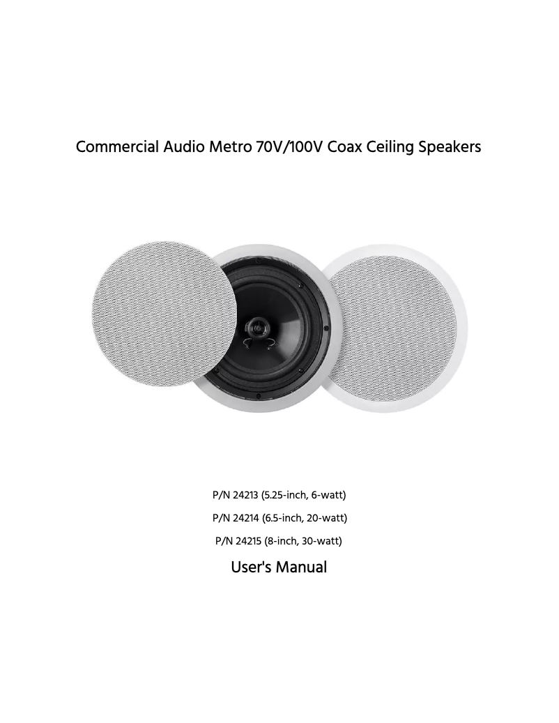 Page 1 de la notice Manuel utilisateur Monoprice 24214