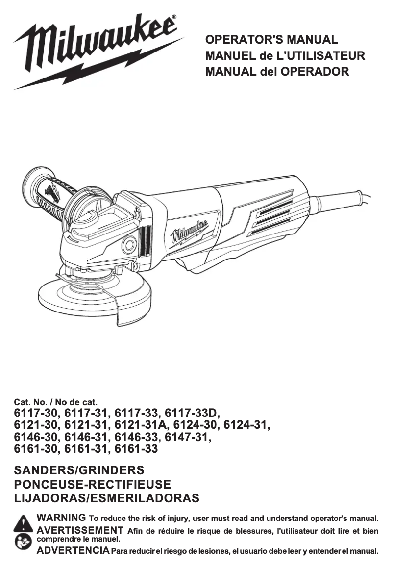 Page n°1 - Manuel utilisateur Milwaukee 6146-33