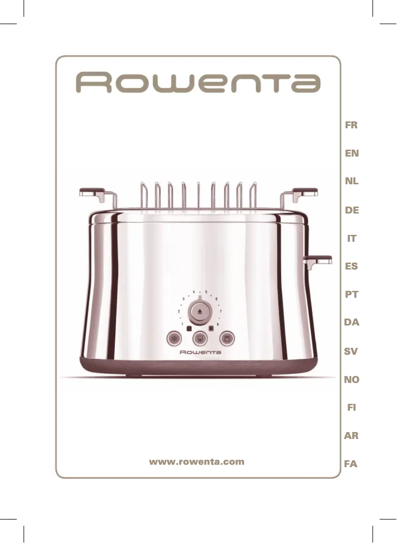 Page 1 de la notice Manuel utilisateur Rowenta Silver Art TT754630