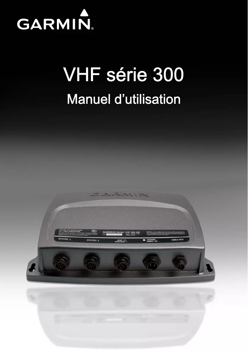 Page n°1 - Manuel utilisateur Garmin VHF 300i AIS