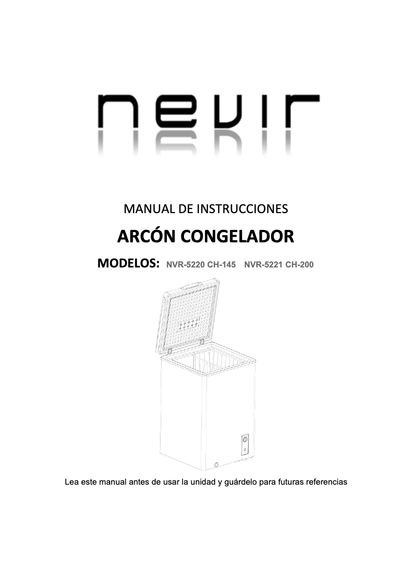 Page 1 de la notice Manuel utilisateur Nevir NVR-5220 CH-145