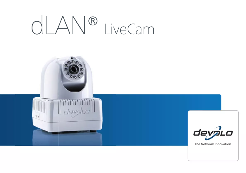 First page image of the manual for dLAN LiveCam