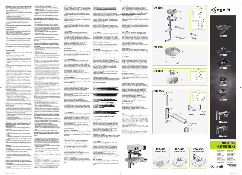 Página 1 del manual Manual de usuario Vogel's EPC 6545