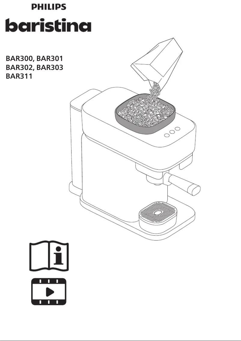 Page n°1 - Manuel utilisateur Philips Baristina BAR301