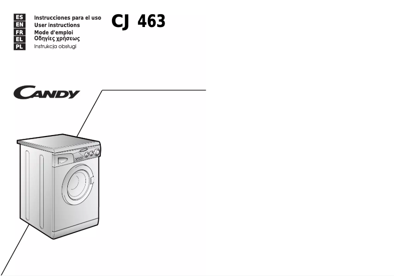 Page n°1 - Manuel utilisateur Candy LB CJ 463
