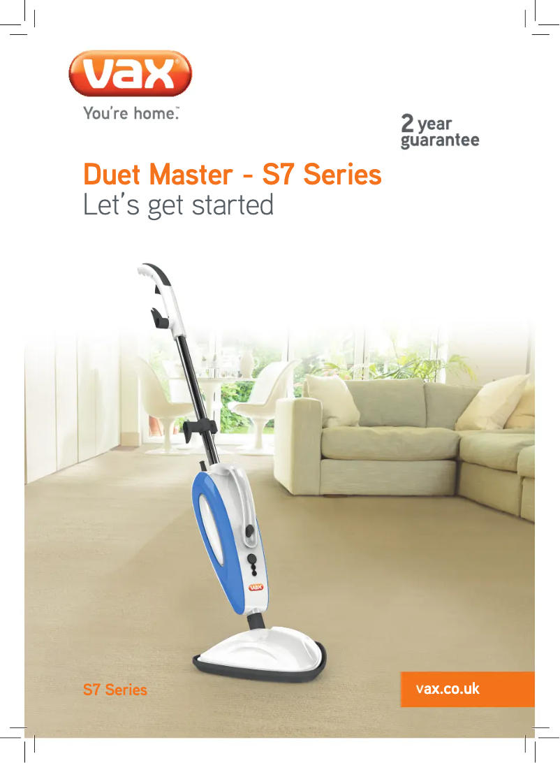 Page 1 de la notice Manuel utilisateur Vax Pro Clean Master S86-PCM-1