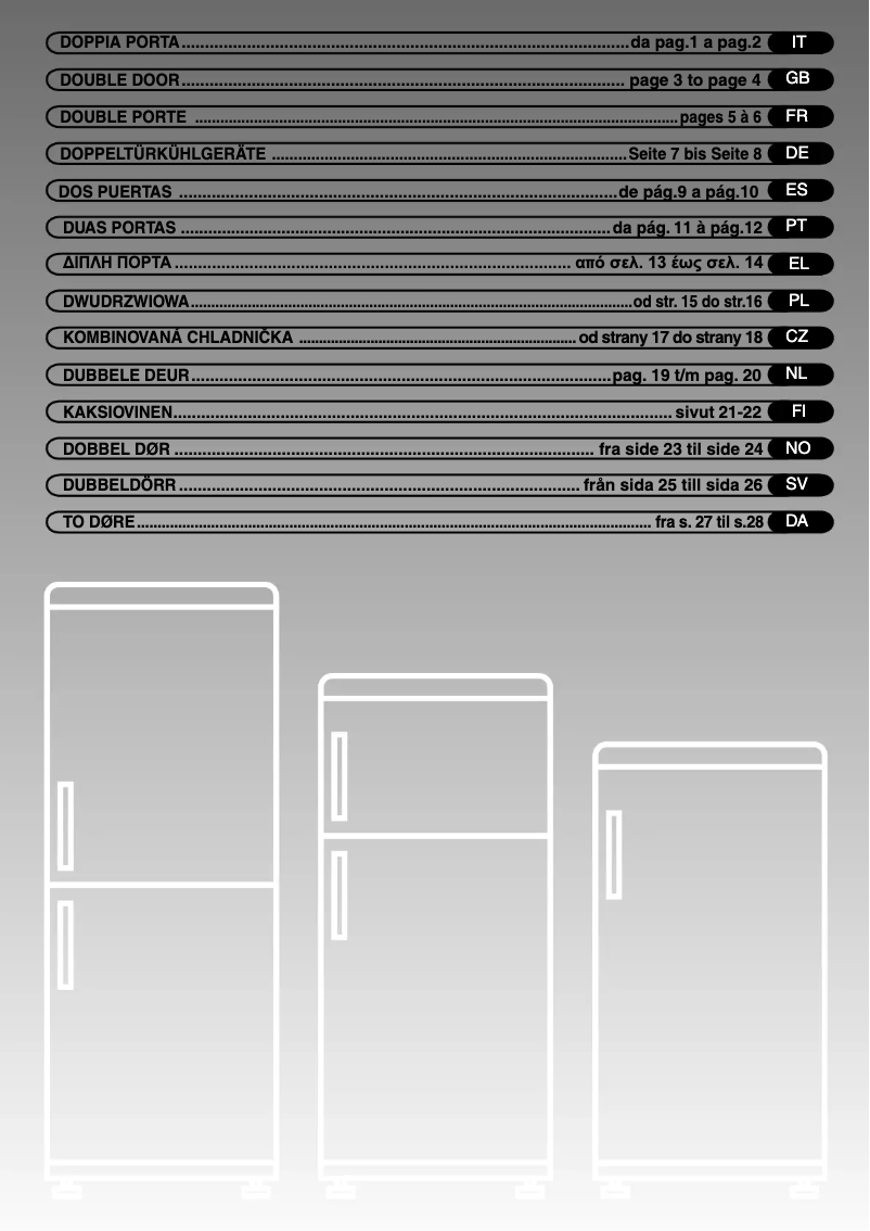 Page n°1 - Manuel utilisateur Candy CFD 2550 A