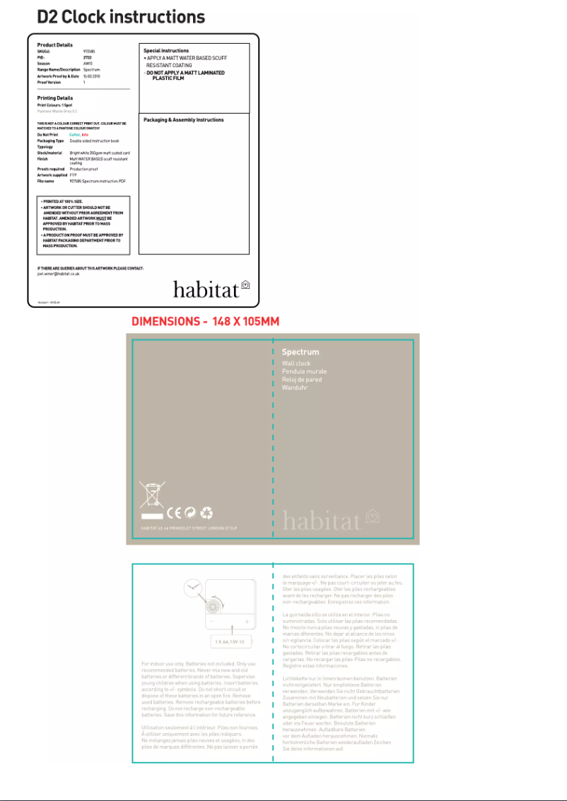 Página 1 del manual Manual de usuario Habitat Spectrum