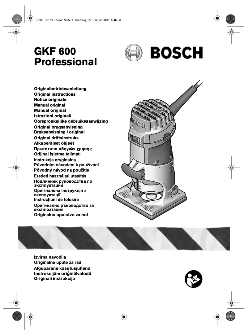 Page n°1 - Manuel utilisateur Bosch GKF 600 Professional