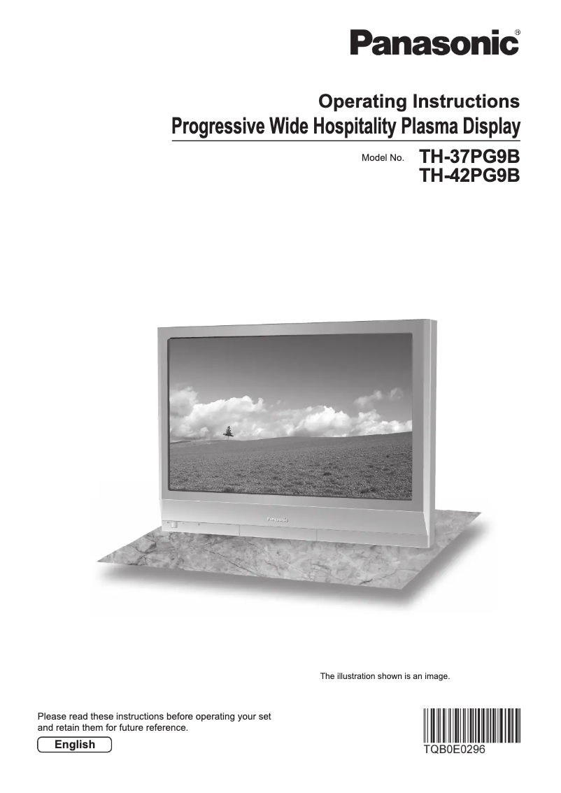 Page 1 de la notice Manuel utilisateur Panasonic TH-42PG9B