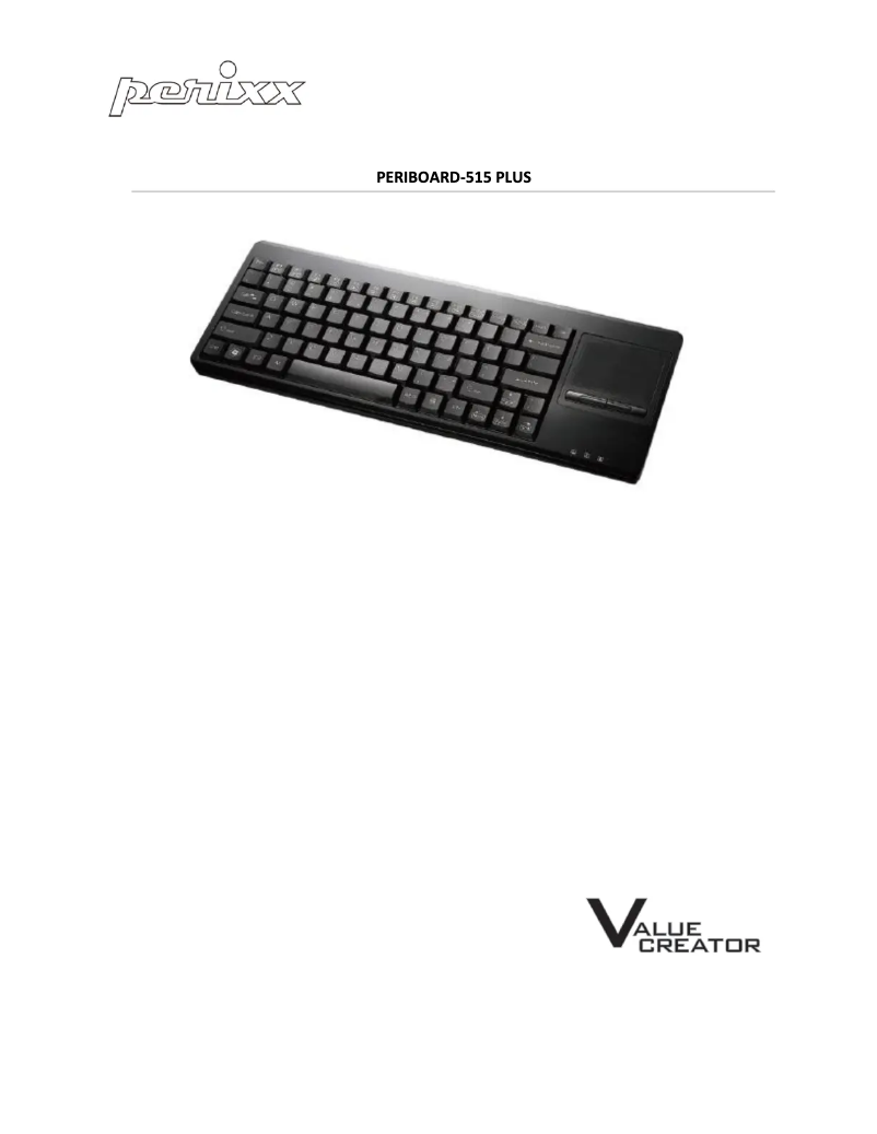 Page n°1 - Manuel utilisateur Perixx PERIBOARD-515