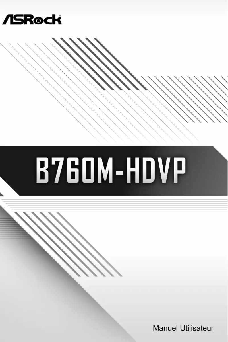 Page 1 de la notice Manuel utilisateur Asrock H110M-HDVP