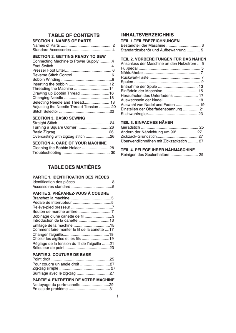 Page 1 de la notice Manuel utilisateur AEG 525