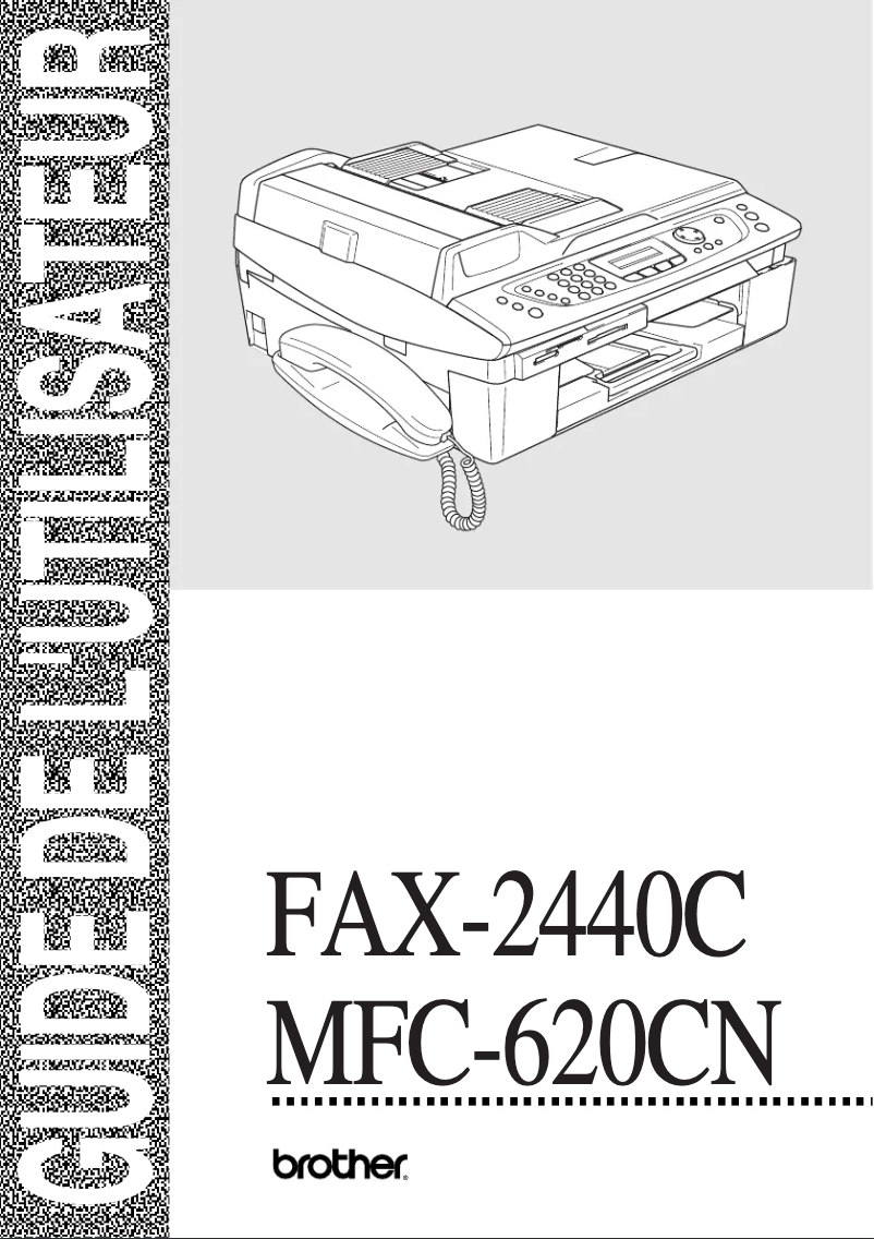Page n°1 - Manuel utilisateur Brother MFC-620CN