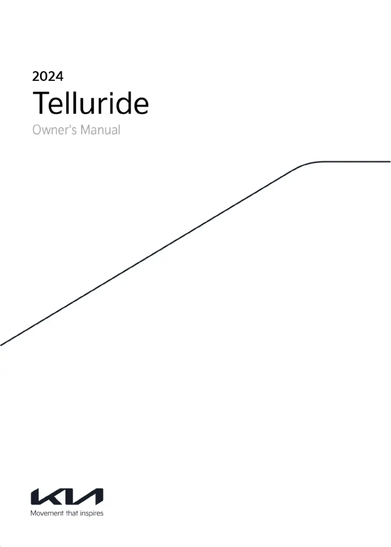 Page 1 de la notice Manuel utilisateur Kia Telluride (2024)