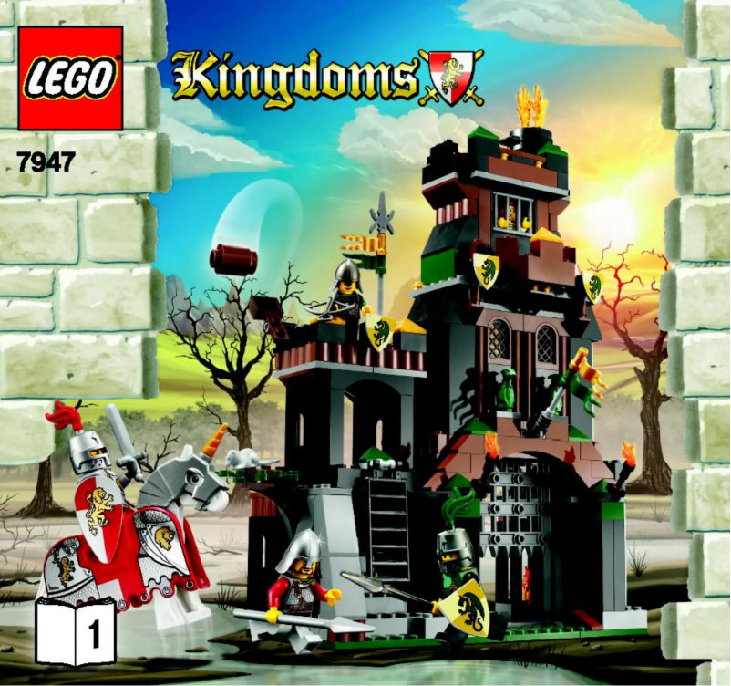 Page 1 de la notice Manuel utilisateur Lego Kingdoms 7947