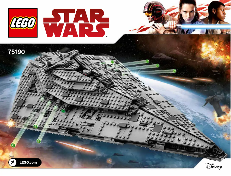 Page 1 de la notice Manuel utilisateur Lego Star Wars 75190