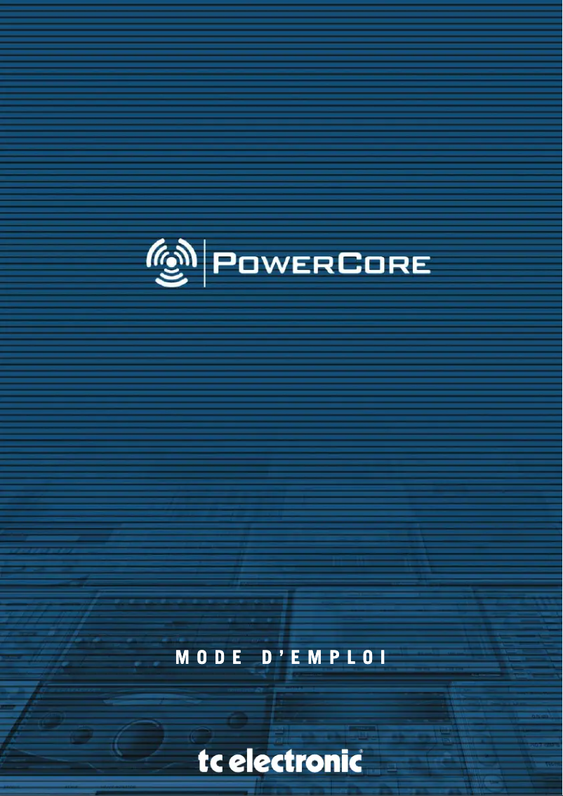Image de la première page du manuel de l'appareil PowerCore