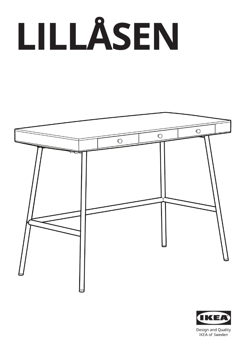 Page 1 de la notice Manuel utilisateur Ikea LILLÅSEN 705.489.92