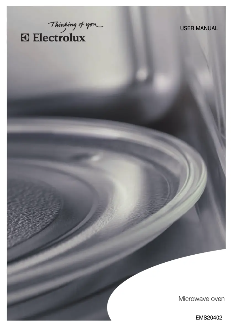 Page n°1 - Manuel utilisateur Electrolux EMS20402S
