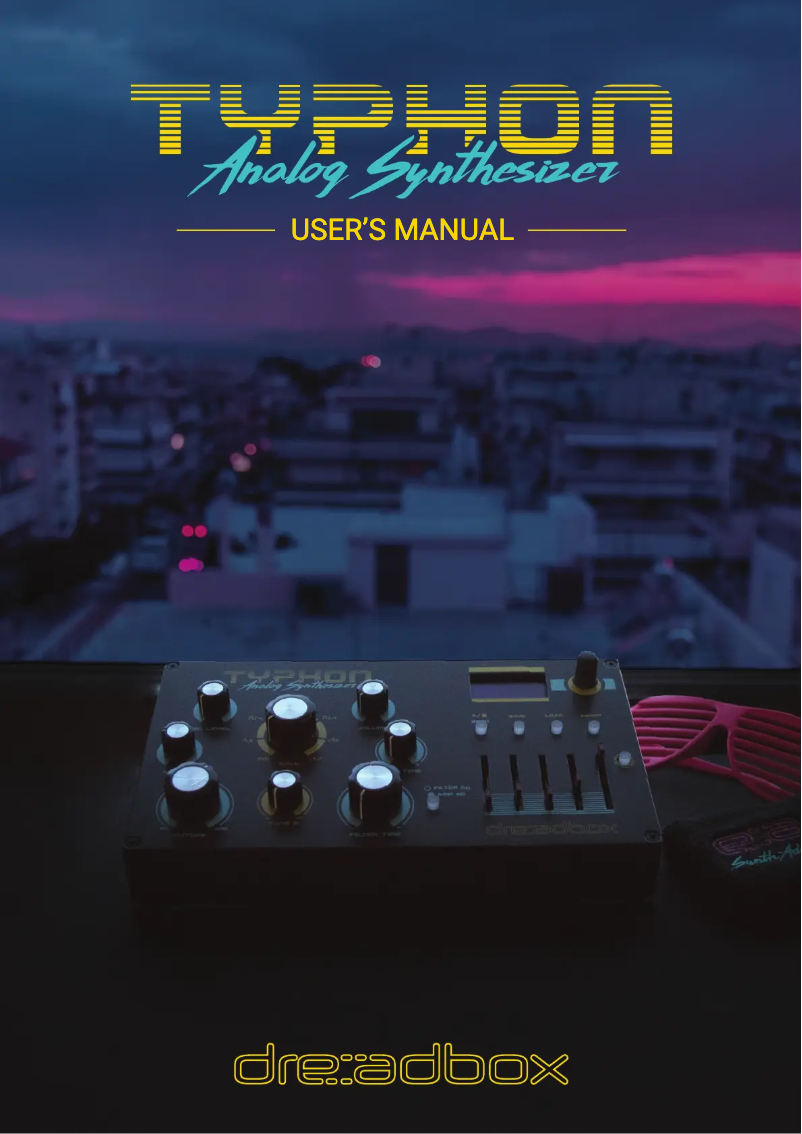 Page 1 de la notice Manuel utilisateur Dreadbox Typhon