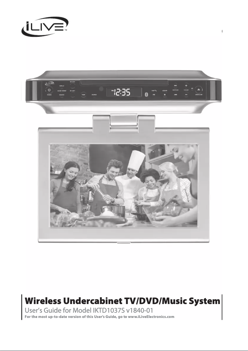Page 1 de la notice Manuel utilisateur iLive IKTD1037S