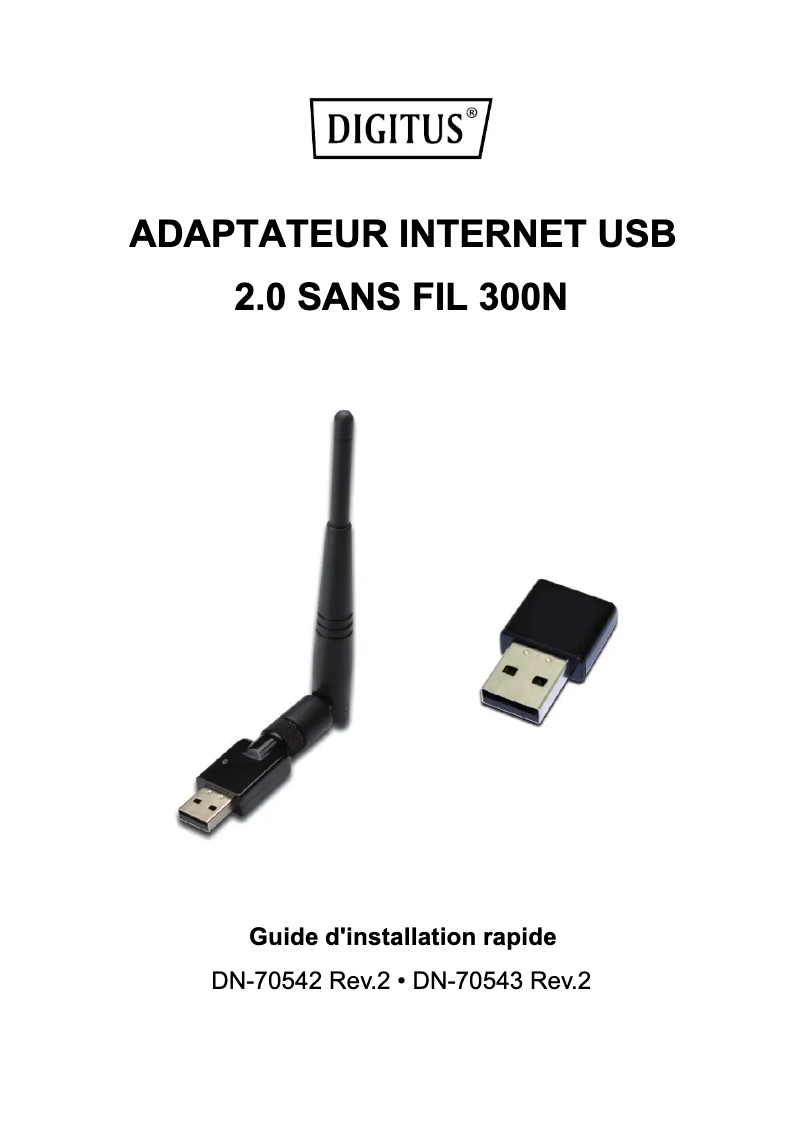 Image de la première page du manuel de l'appareil DN-70542